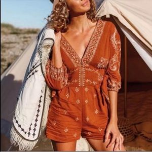 Free People Azalia romper jumpsuit